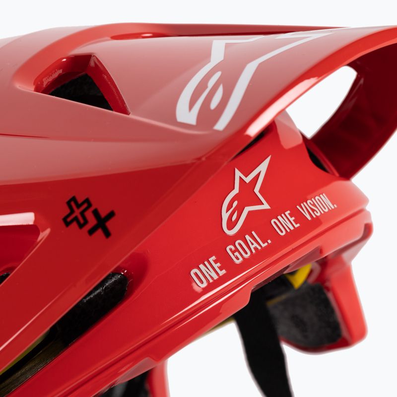 Alpinestars Vector Vector Tech A2 Cască de bicicletă roșie 7