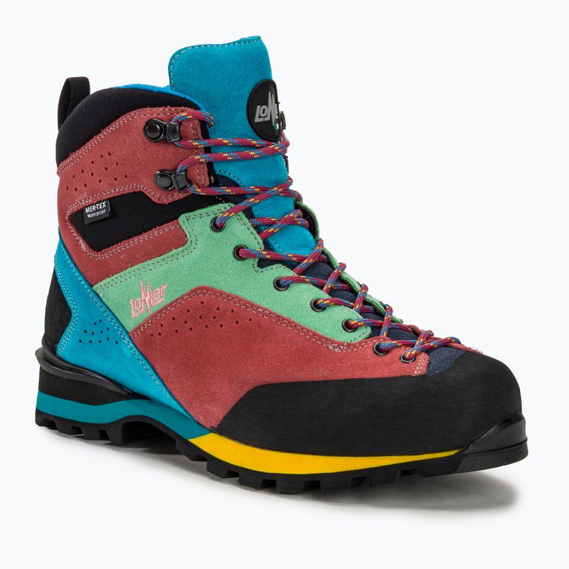 Încălțăminte de trekking pentru femei Lomer Badia High Mtx turquoise/begon