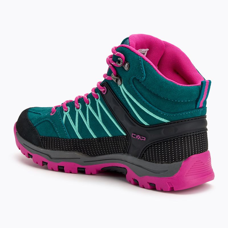 Încălțăminte de trekking pentru junior CMP Rigel Mid lake / pink fluo 3