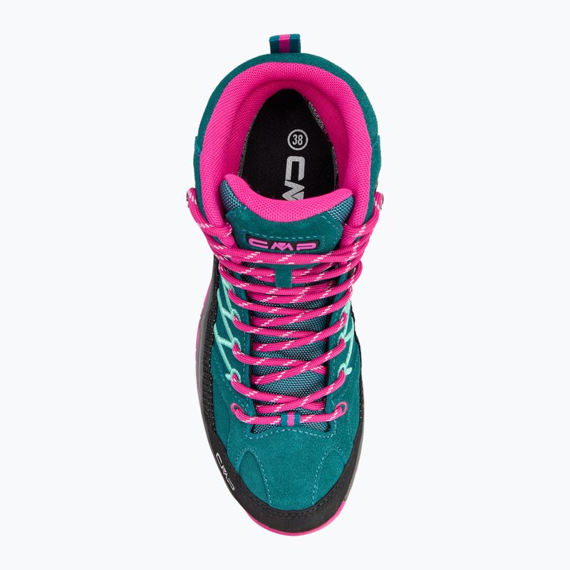 Încălțăminte de trekking pentru junior CMP Rigel Mid lake / pink fluo 5