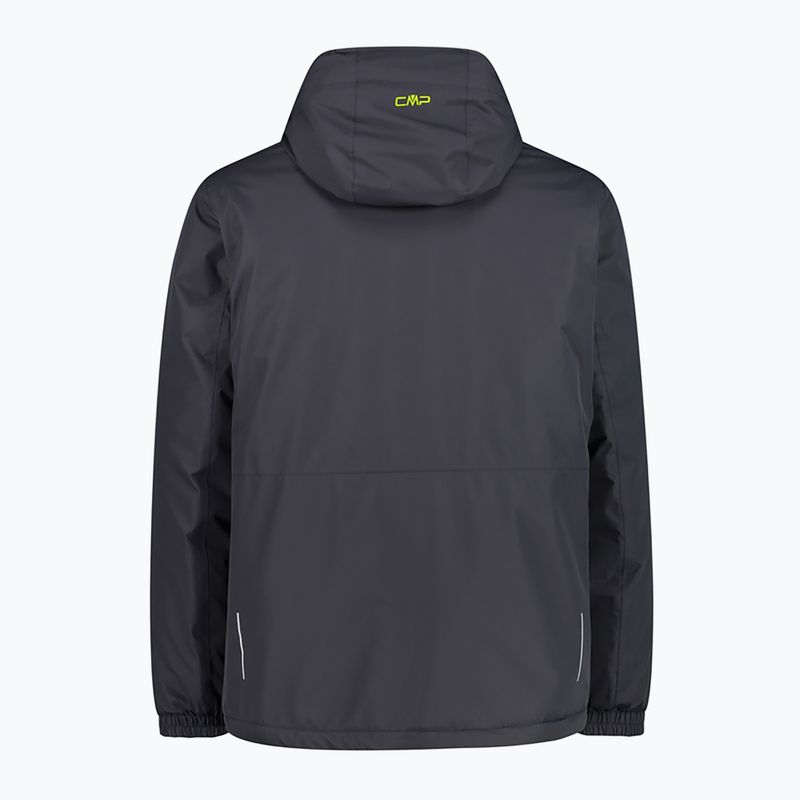 Jachetă hibridă pentru bărbați CMP Fix Hood gri închis 32Z1847/U423 5