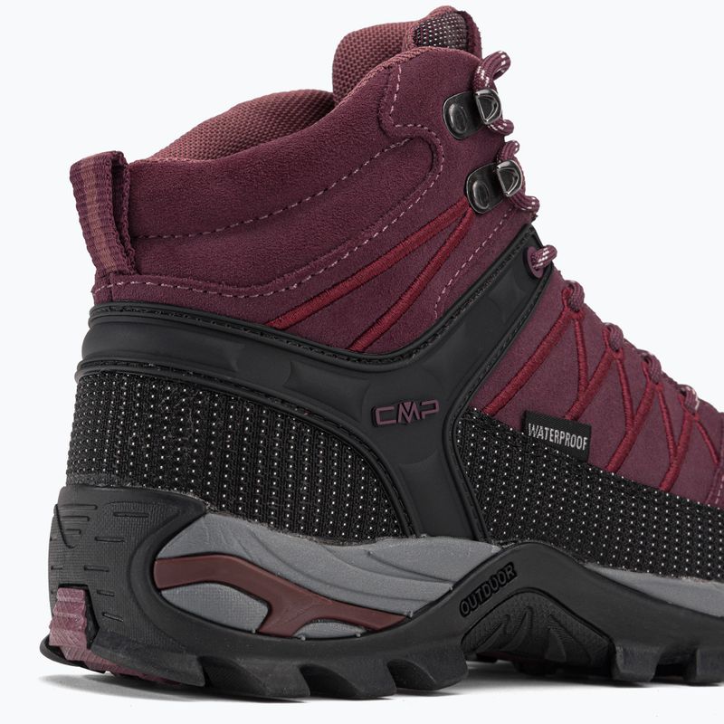 Încălțăminte de trekking pentru femei CMP Rigel Mid Wp prugna 8