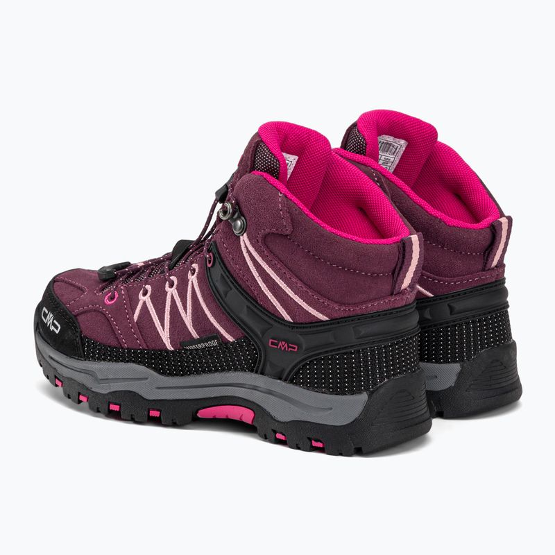 CMP cizme de trekking pentru copii Rigel Mid Wp maroon 3Q12944/05HM 3