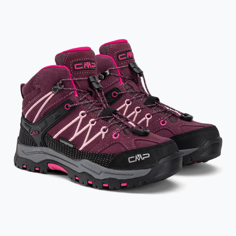 CMP cizme de trekking pentru copii Rigel Mid Wp maroon 3Q12944/05HM 4