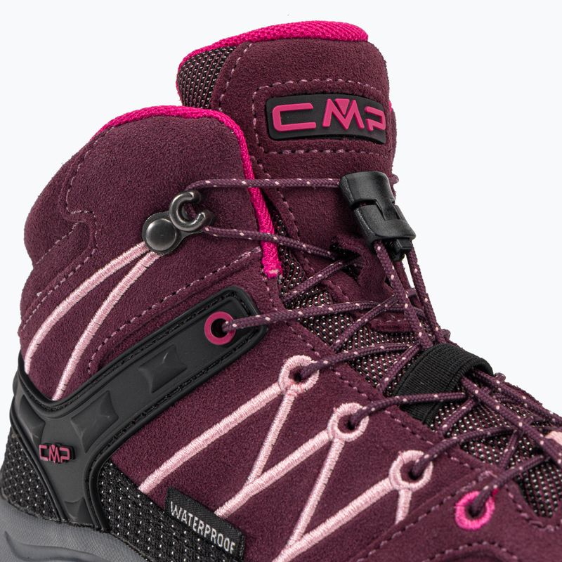 CMP cizme de trekking pentru copii Rigel Mid Wp maroon 3Q12944/05HM 10