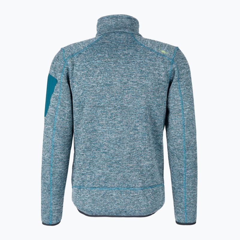 Hanorac din fleece albastru CMP pentru bărbați 3H60747N/11LM 2