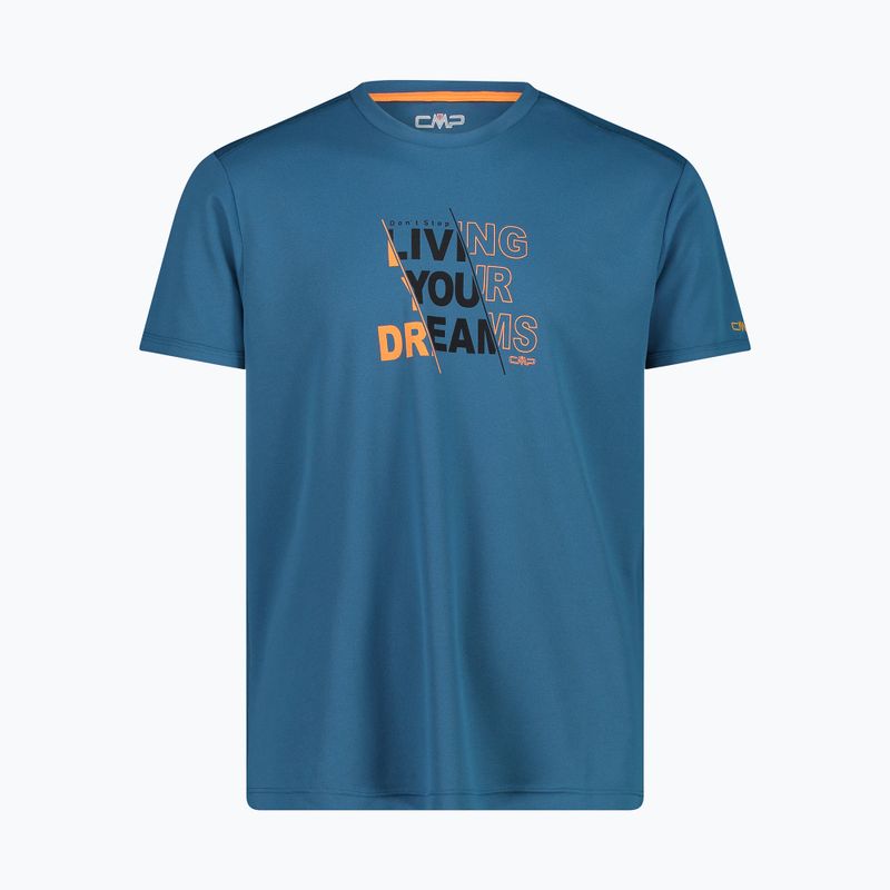 Tricou de trekking pentru bărbați CMP albastru 30T5057/07MN