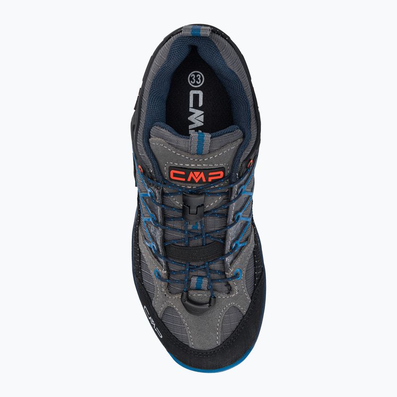 CMP cizme de trekking pentru copii Rigel Low Wp gri-albastru 3Q54554/69UN 6