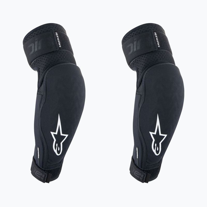 Apărători de ciclism pentru coate Alpinestars A-Impact Plasma Elite Elbow black/white