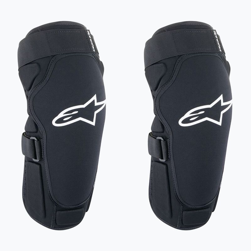 Apărători de ciclism pentru genunchi Alpinestars A-Impact Plasma Pro Knee black/white