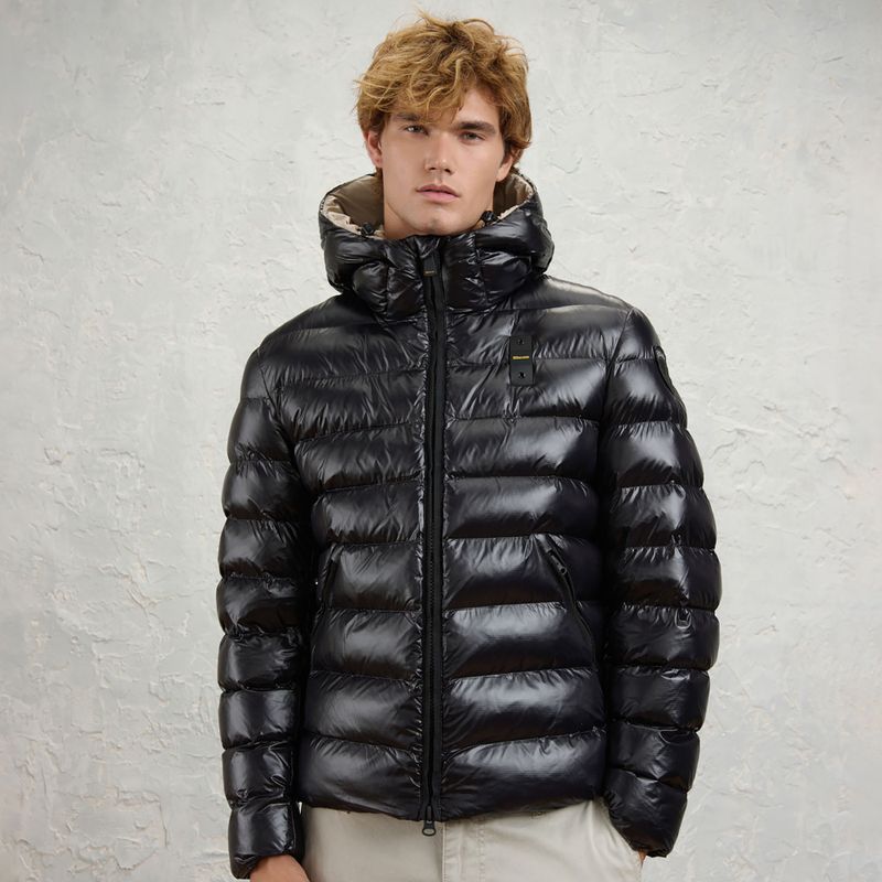Geacă pentru bărbați Blauer USA Adams black inside beige 2