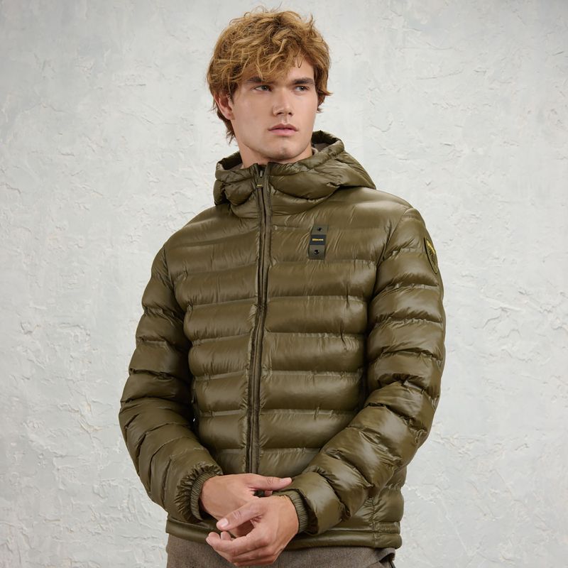 Geacă pentru bărbați Blauer USA Charles dark olive inside mist grey 2
