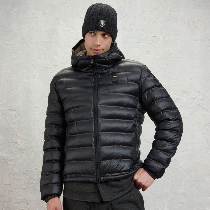 Geacă pentru bărbați Blauer USA Charles black inside mist grey 2