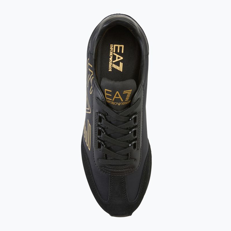 Încălțăminte EA7 Emporio Armani Black & White Vintage triple black/ gold 5