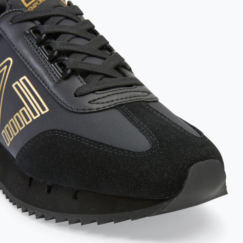 Încălțăminte EA7 Emporio Armani Black & White Vintage triple black/ gold 7
