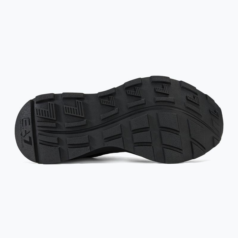 EA7 Emporio Armani negru și alb Altura Knit triple negru / aur pantofi negru / aur 4