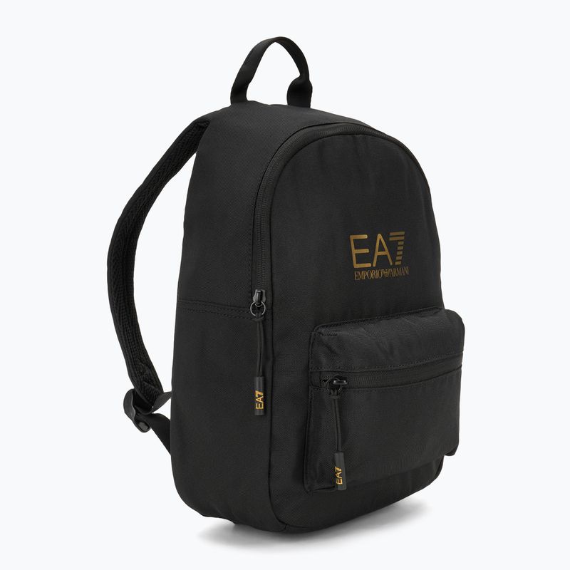Rucsac de oraș pentru copii EA7 Emporio Armani Train Core 6 l black / gold logo 2