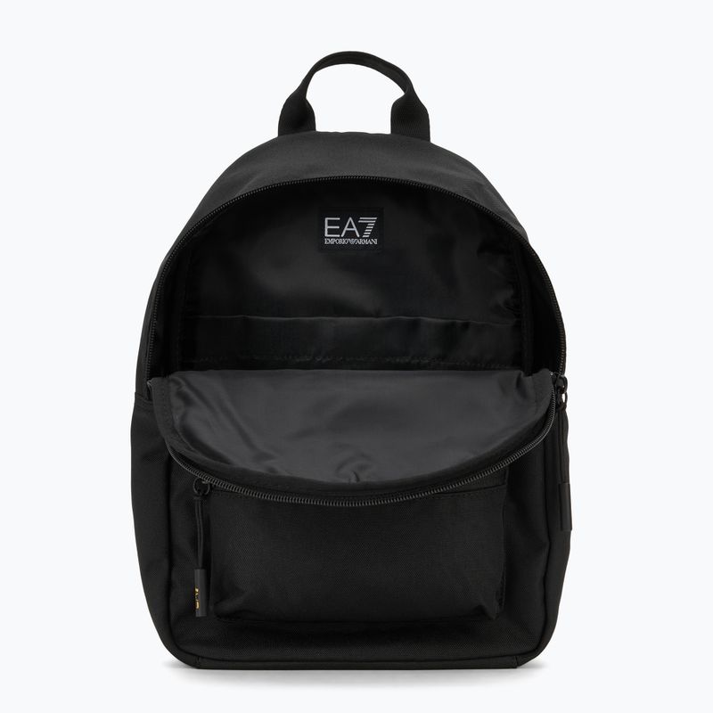 Rucsac de oraș pentru copii EA7 Emporio Armani Train Core 6 l black / gold logo 6