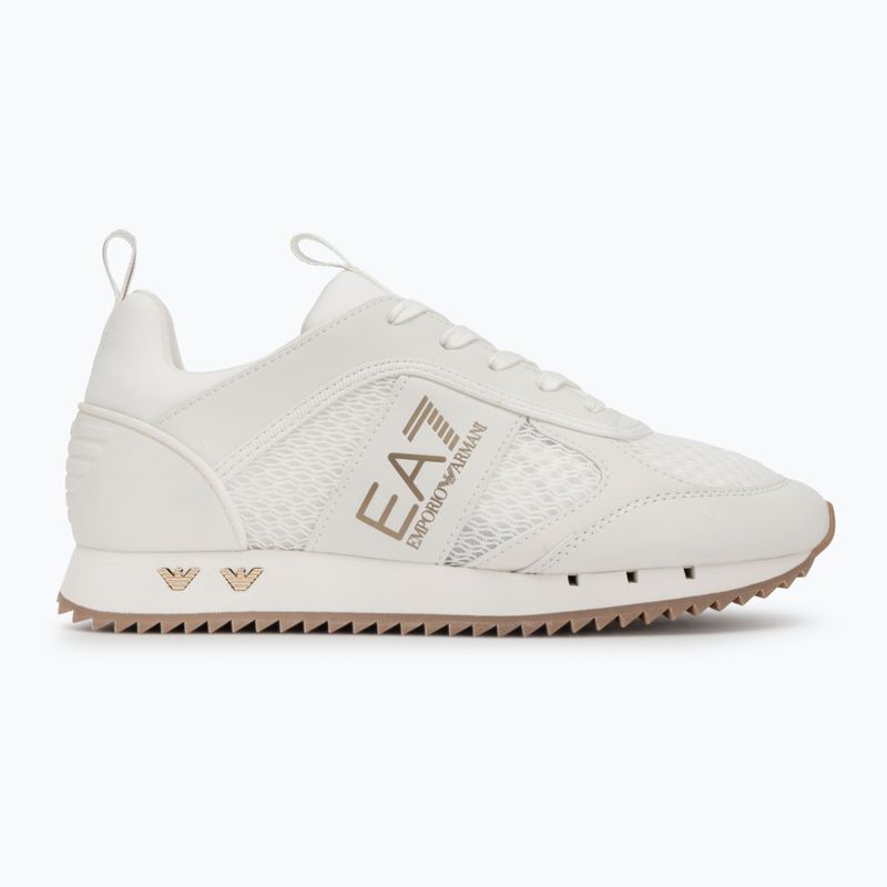 Încălțăminte EA7 Emporio Armani Black & White Laces triple off wht/gold 2