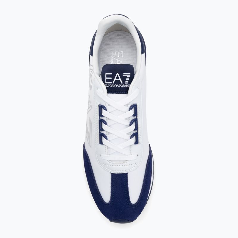 Încălțăminte EA7 Emporio Armani Black & White Vintage white/medieval blu 5
