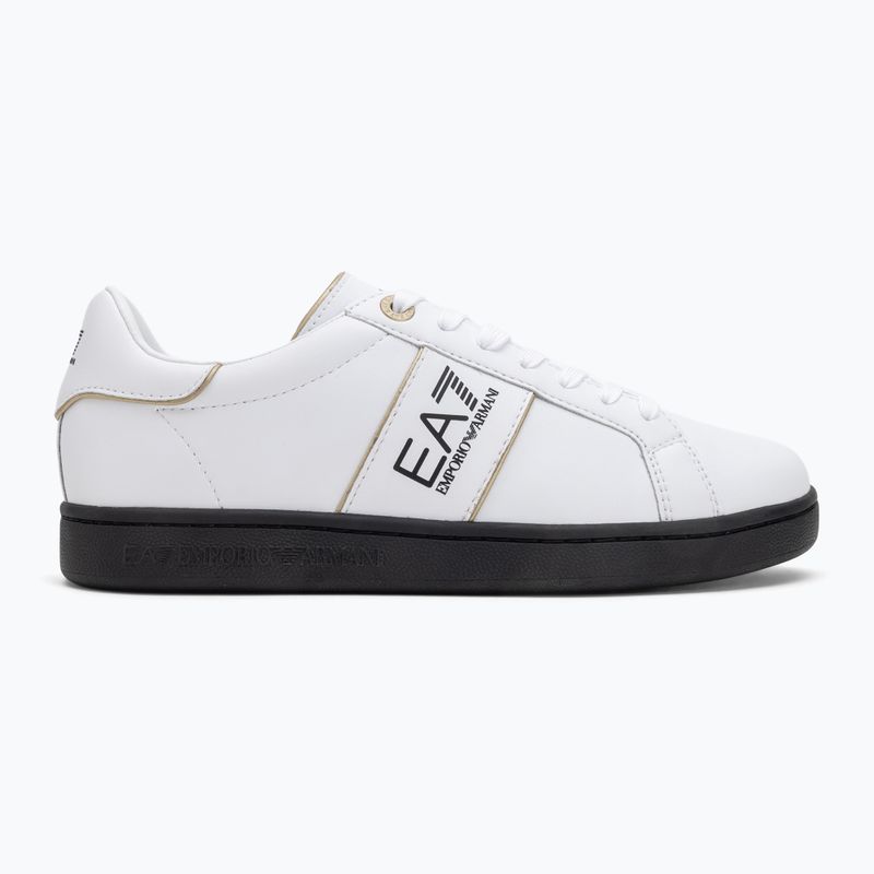 Încălțăminte EA7 Emporio Armani Classic Logo white/gold/black 2