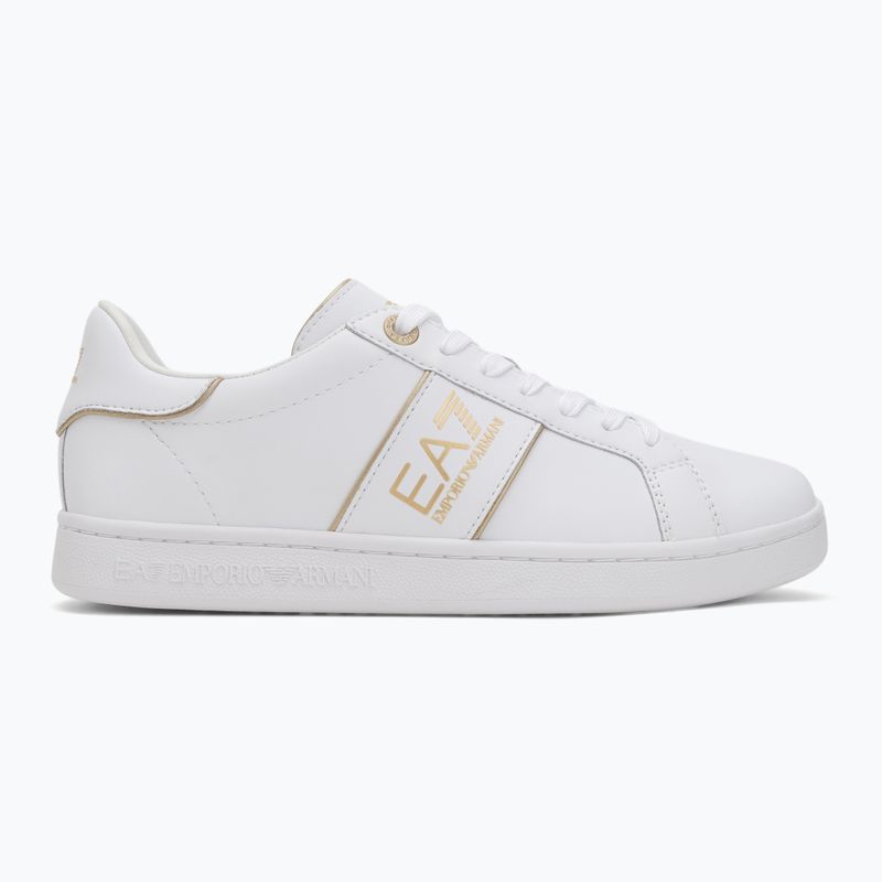 Încălțăminte EA7 Emporio Armani Classic Logo full wht/gold detail 2