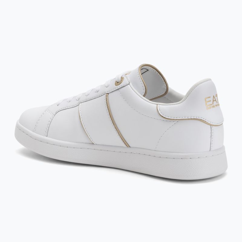 Încălțăminte EA7 Emporio Armani Classic Logo full wht/gold detail 3