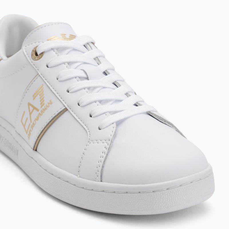 Încălțăminte EA7 Emporio Armani Classic Logo full wht/gold detail 7