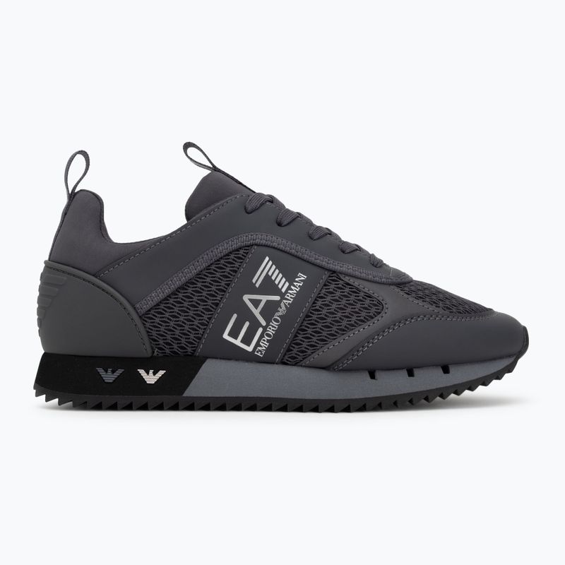 Încălțăminte EA7 Emporio Armani Black & White Laces asphalt grey/silv.g7 2