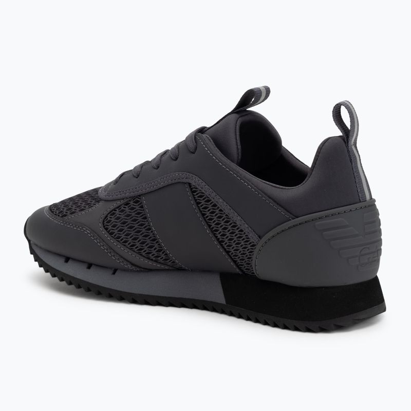 Încălțăminte EA7 Emporio Armani Black & White Laces asphalt grey/silv.g7 3