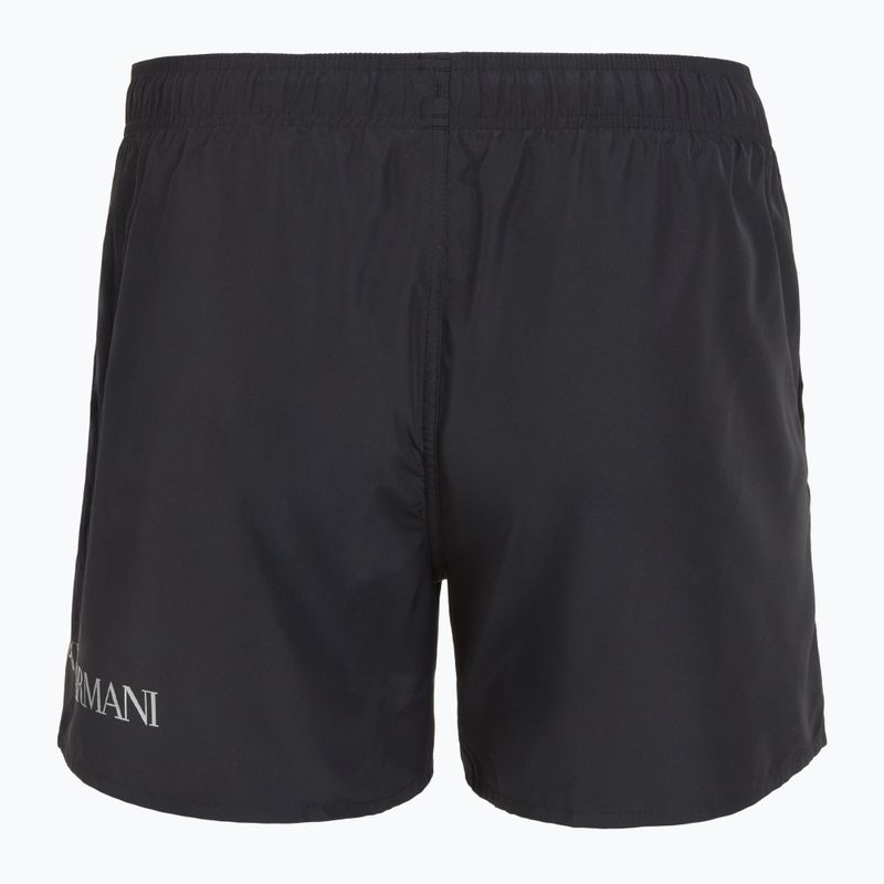 Șort de înot pentru bărbați EA7 Emporio Armani Extended Logo Boxer black / silver 2