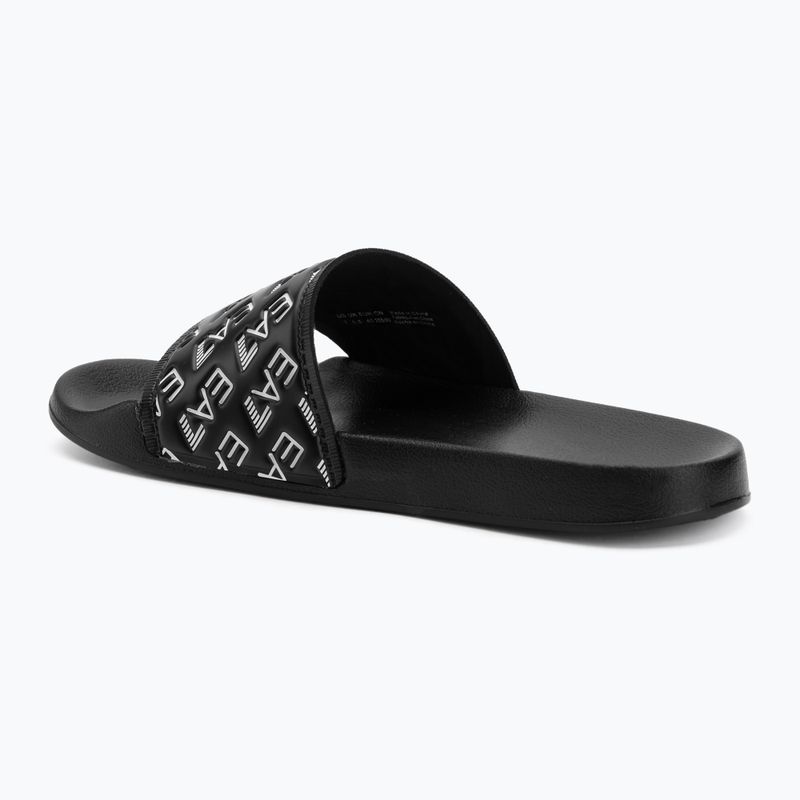 Papuci EA7 Emporio Armani Water Sports All Over full black / white 3