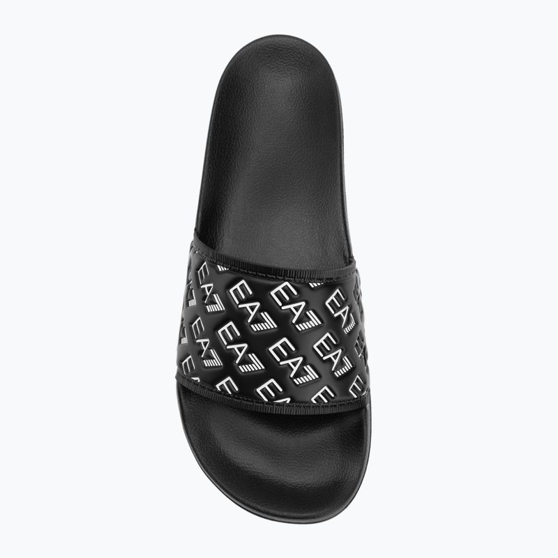 Papuci EA7 Emporio Armani Water Sports All Over full black / white 5