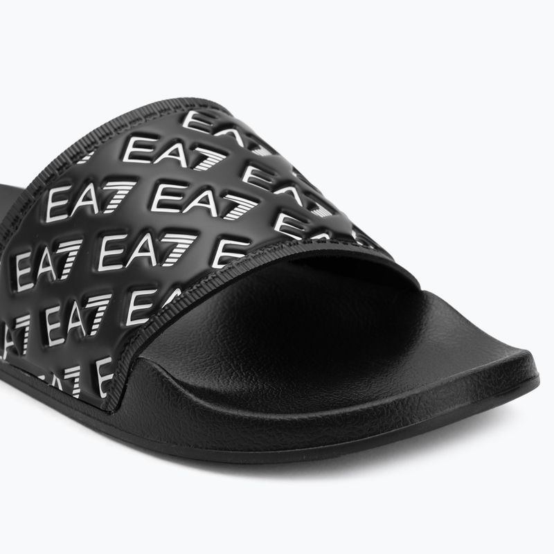 Papuci EA7 Emporio Armani Water Sports All Over full black / white 7