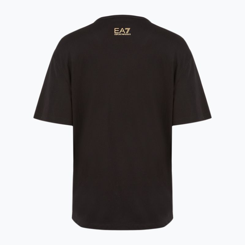 Tricou pentru femei EA7 Emporio Armani Train Visibility black/gold 2