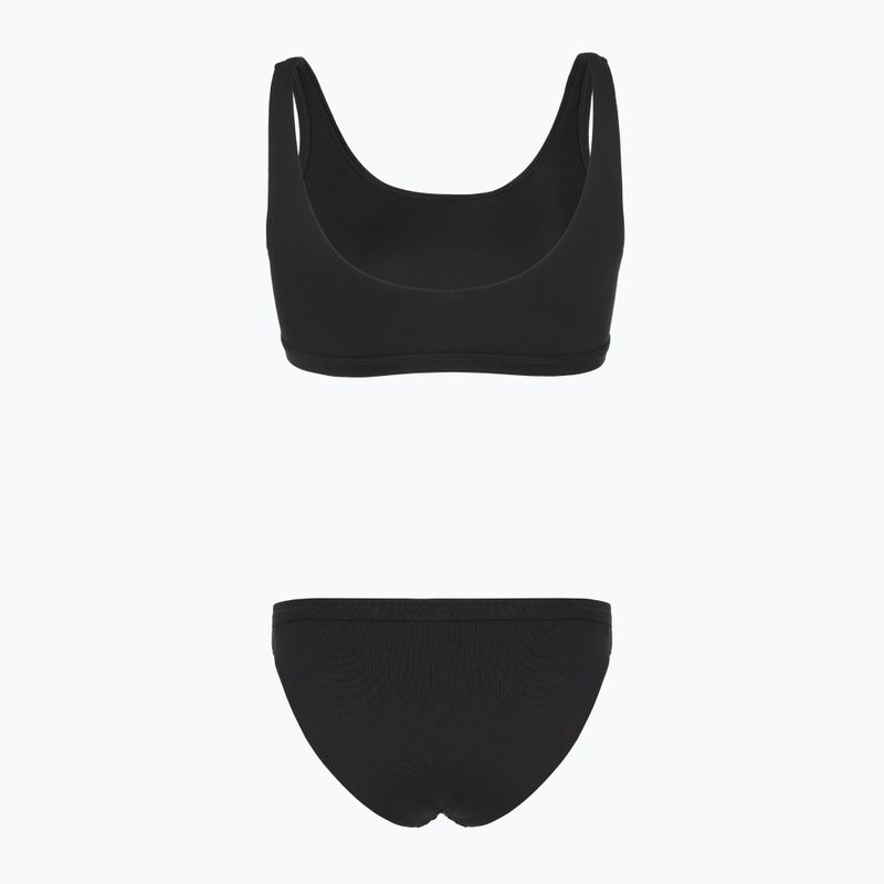 Costum de baie din două piese pentru femei EA7 Emporio Armani Maxi Logo Bikini Top black 2