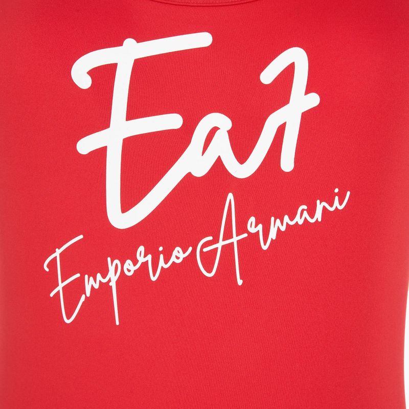 Costum de baie dintr-un element pentru femei EA7 Emporio Armani Maxi Logo One Piece racing red 3