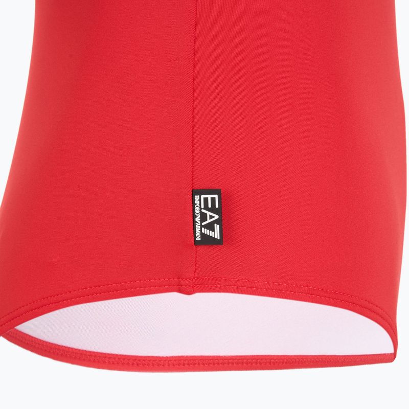 Costum de baie dintr-un element pentru femei EA7 Emporio Armani Maxi Logo One Piece racing red 4