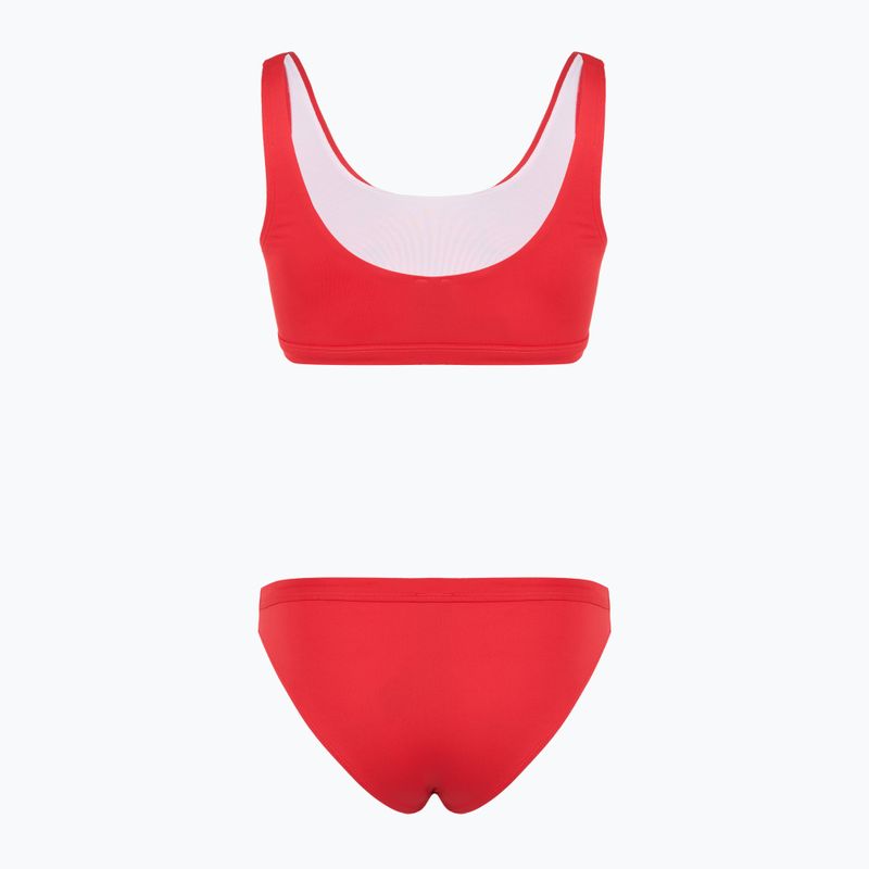 Costum de baie din două piese pentru femei EA7 Emporio Armani Maxi Logo Bikini Top racing red 2