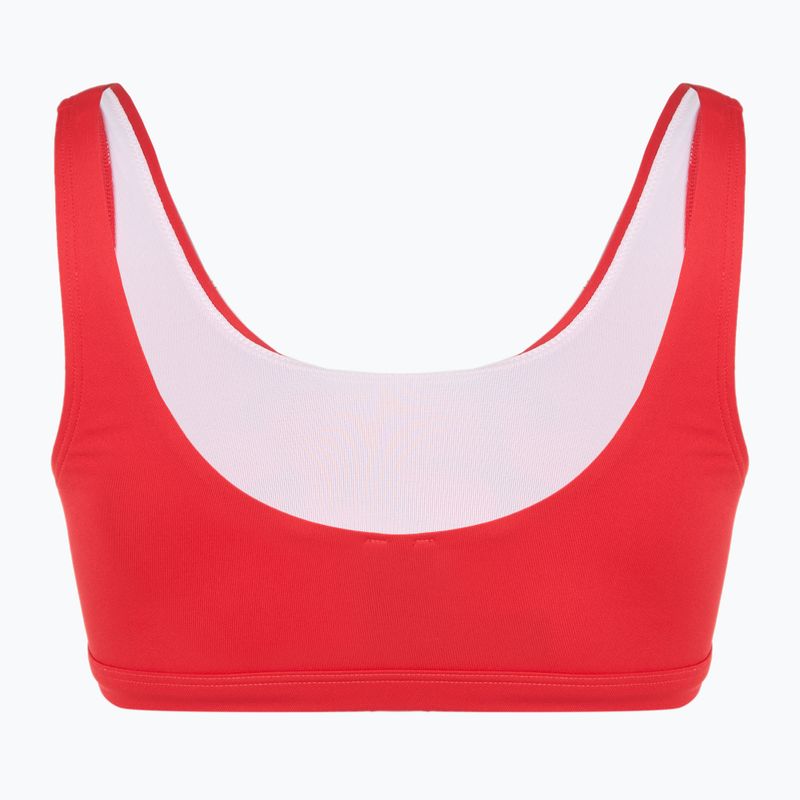 Costum de baie din două piese pentru femei EA7 Emporio Armani Maxi Logo Bikini Top racing red 4