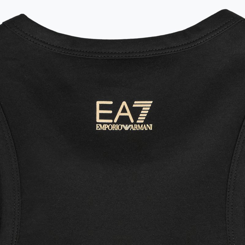 Tricou pentru femei EA7 Emporio Armani Train Visibility Tank black/gold 3