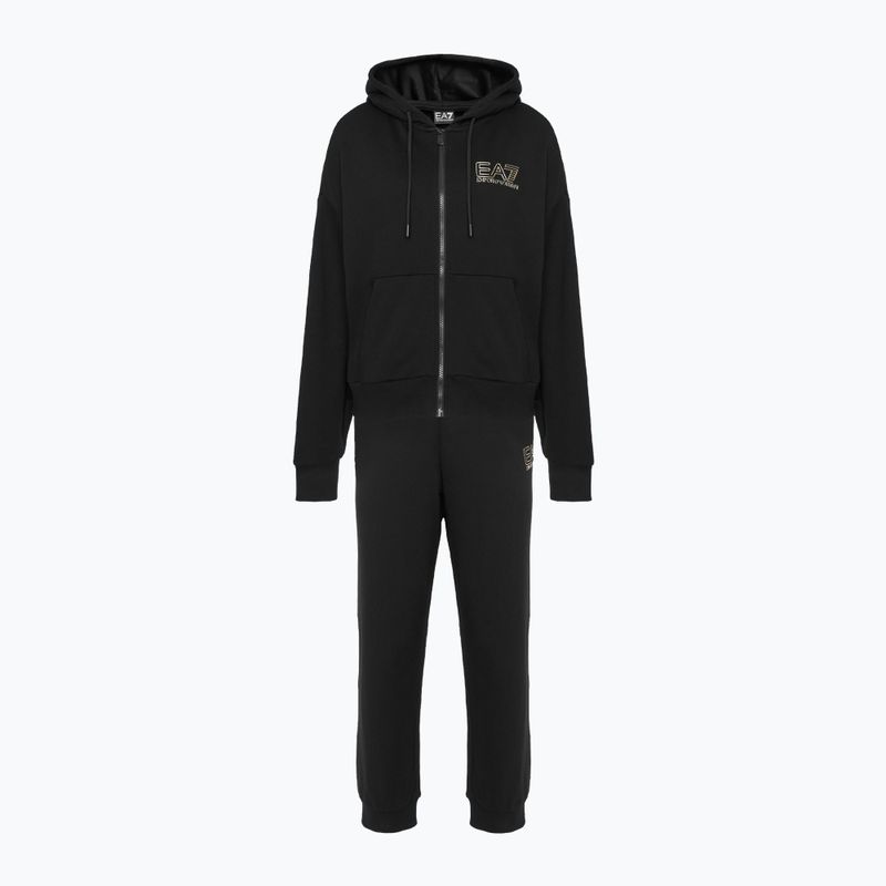 Trening pentru femei EA7 Emporio Armani Train Visibility Tracksuit HO CH FZ black/gold