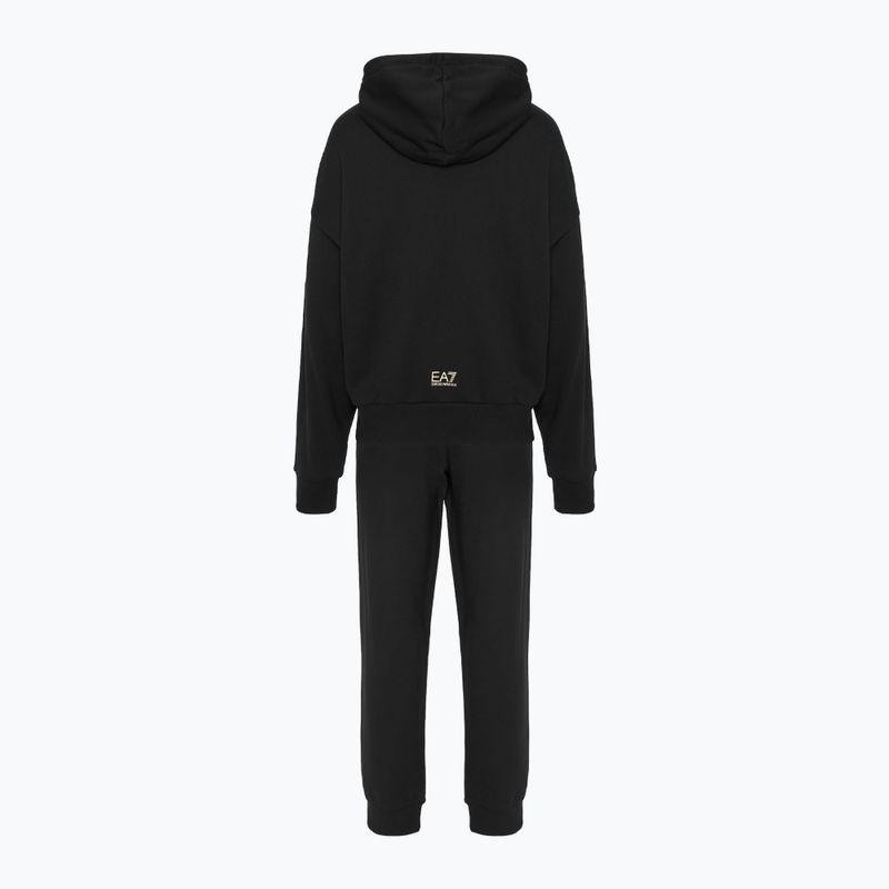 Trening pentru femei EA7 Emporio Armani Train Visibility Tracksuit HO CH FZ black/gold 2
