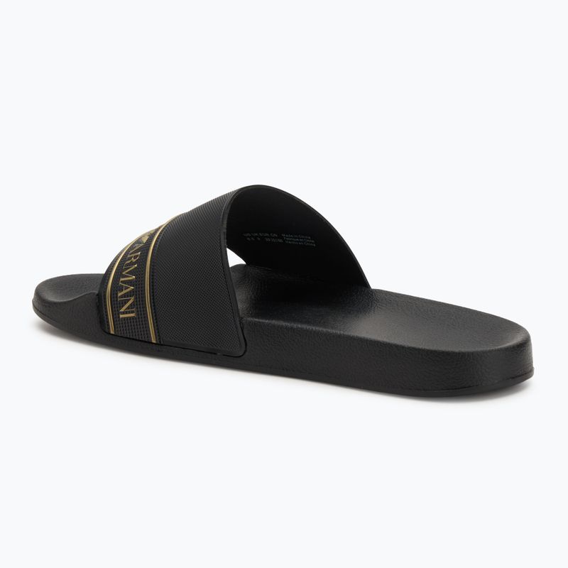 Papuci EA7 Emporio ArmaniWater Sports Tape full black / gold 3