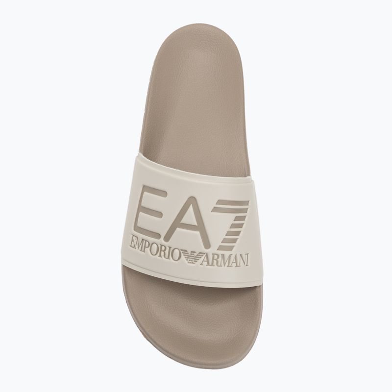 Papuci EA7 Emporio Armani Water Sports Visibility cobblestone / silver birch 5