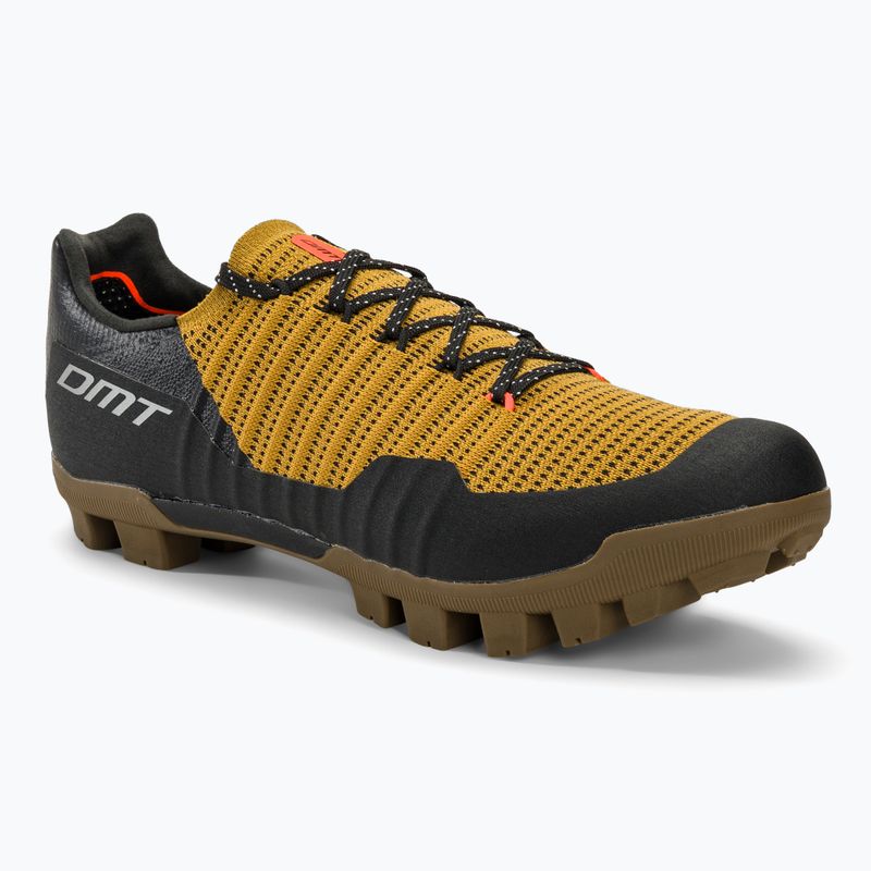 Pantofi de ciclism MTB pentru bărbați DMT GK1 negru/ocra