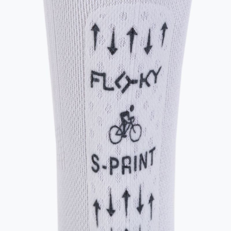 Șosete de ciclism DMT S-Sprint Biomechanic albe 0045 4