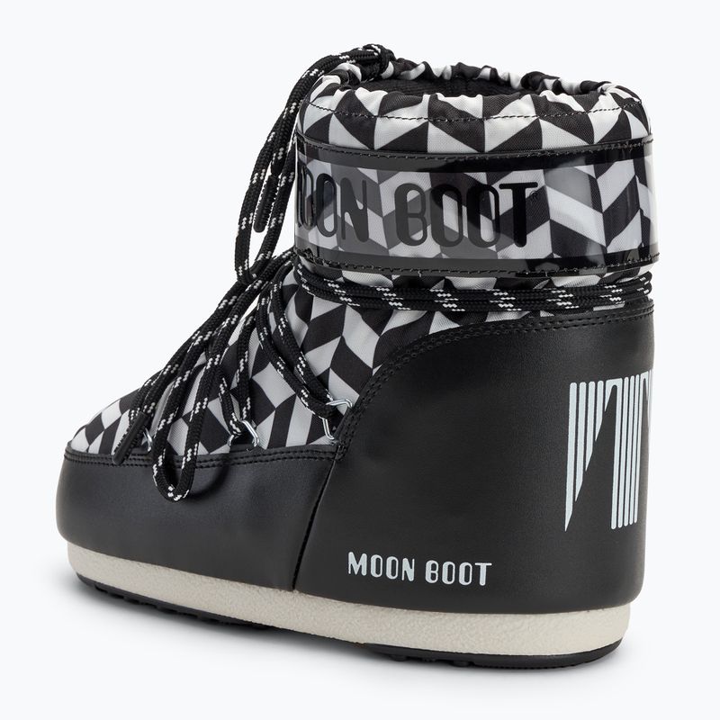 Ghete pentru femei Moon Boot Icon Low Optical black/white 3