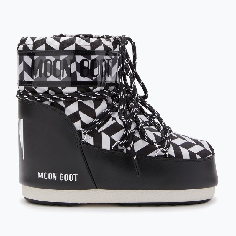 Ghete pentru femei Moon Boot Icon Low Optical black/white 8