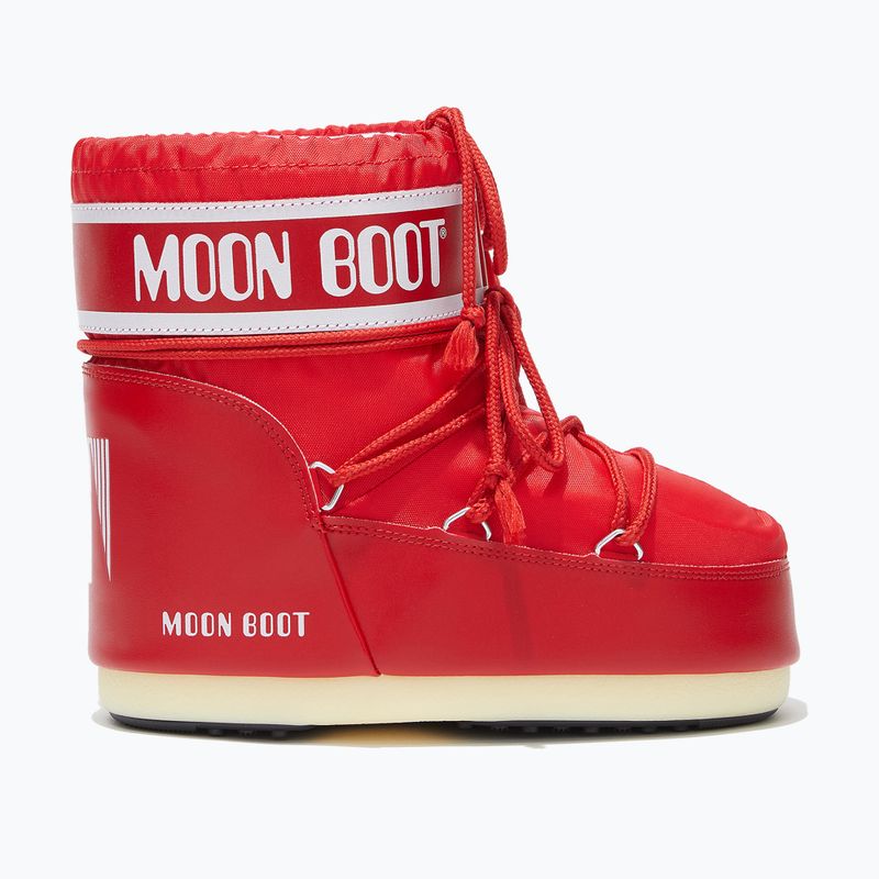 Ghete de zăpadă pentru femei  Moon Boot Icon Low Nylon red